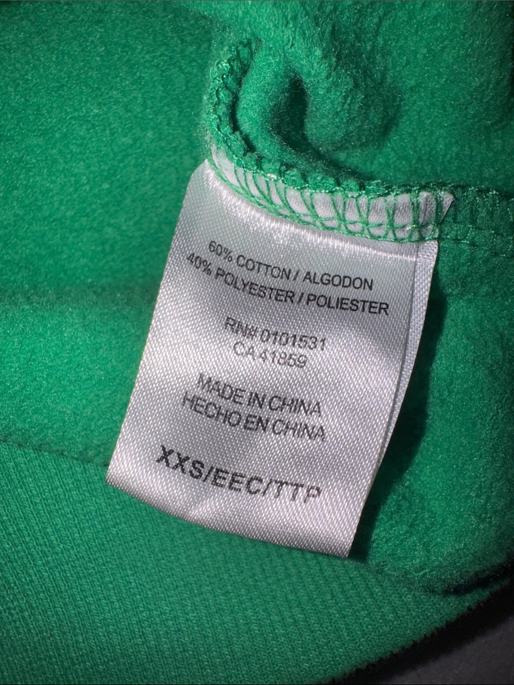 Women's Coca-Cola Sprite Sweatshirt Size XXS Green - Picture 10 of 10